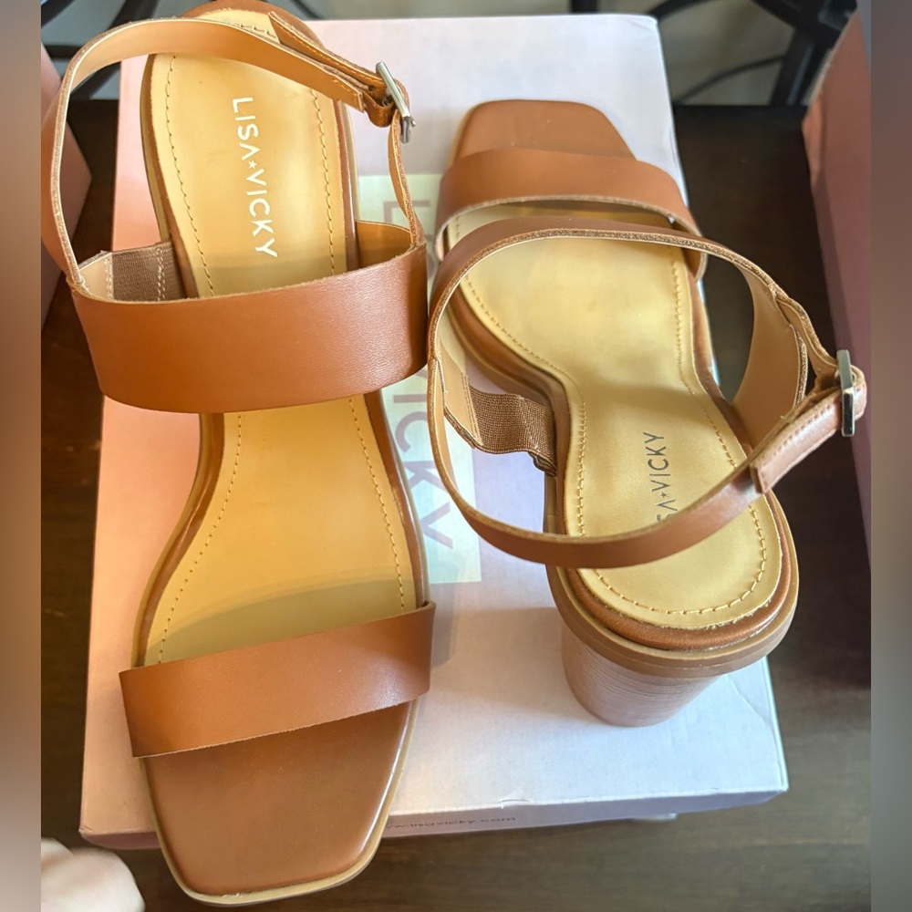 Lisa Vicky Oasis Tan Leather Shoes